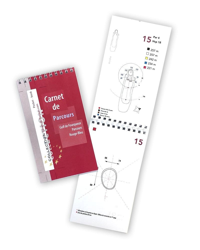 Pocket Book Golf de Fourqueux - Rouge Bleu