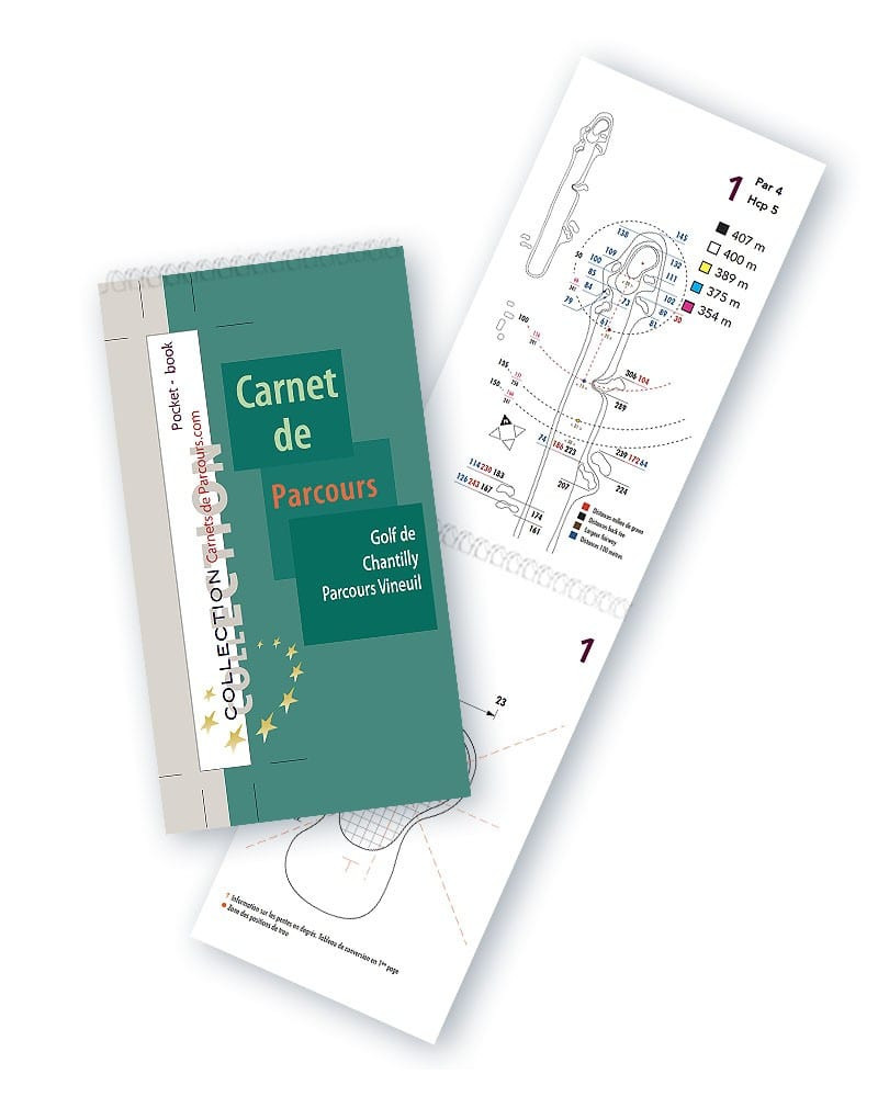 Pocket Book Golf de Chantilly - Parcours Vineuil